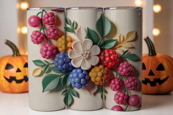 3D Berry Floral 20oz Tumbler Wrap: A Practical Review for Graphics and Tumbler Wraps Sellers