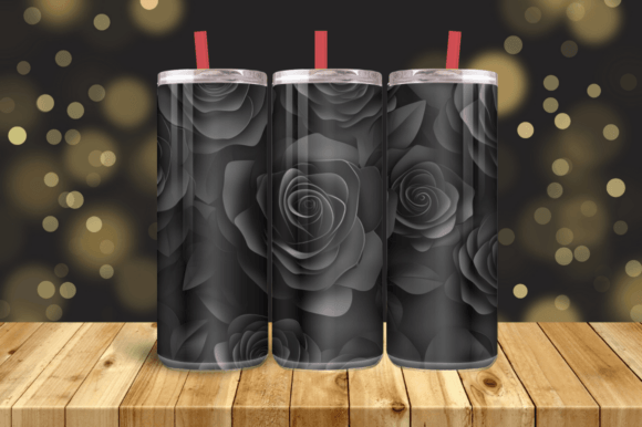 3D Black Roses Tumbler Wrap: A Designer’s Review of Graphics and Tumbler Wraps