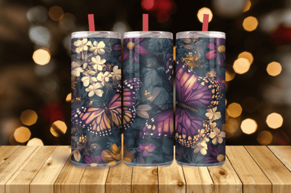 3D Butterfly Floral Tumbler Wrap Digital Review