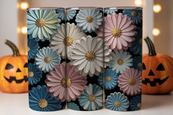 3D Daisy Floral Tumbler Wrap Graphics Review