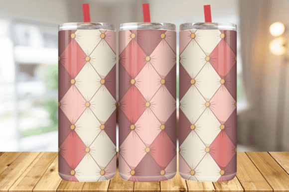 3D Quilted Puff Tumbler Wrap Sublimation